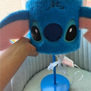 Blue and Pink Plush Character Lamp